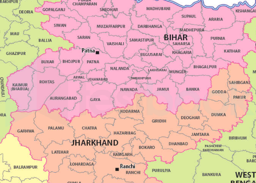 Solved How Many Districts Of Bihar Share Its Boundary With The Stat   Bihar Jhar 